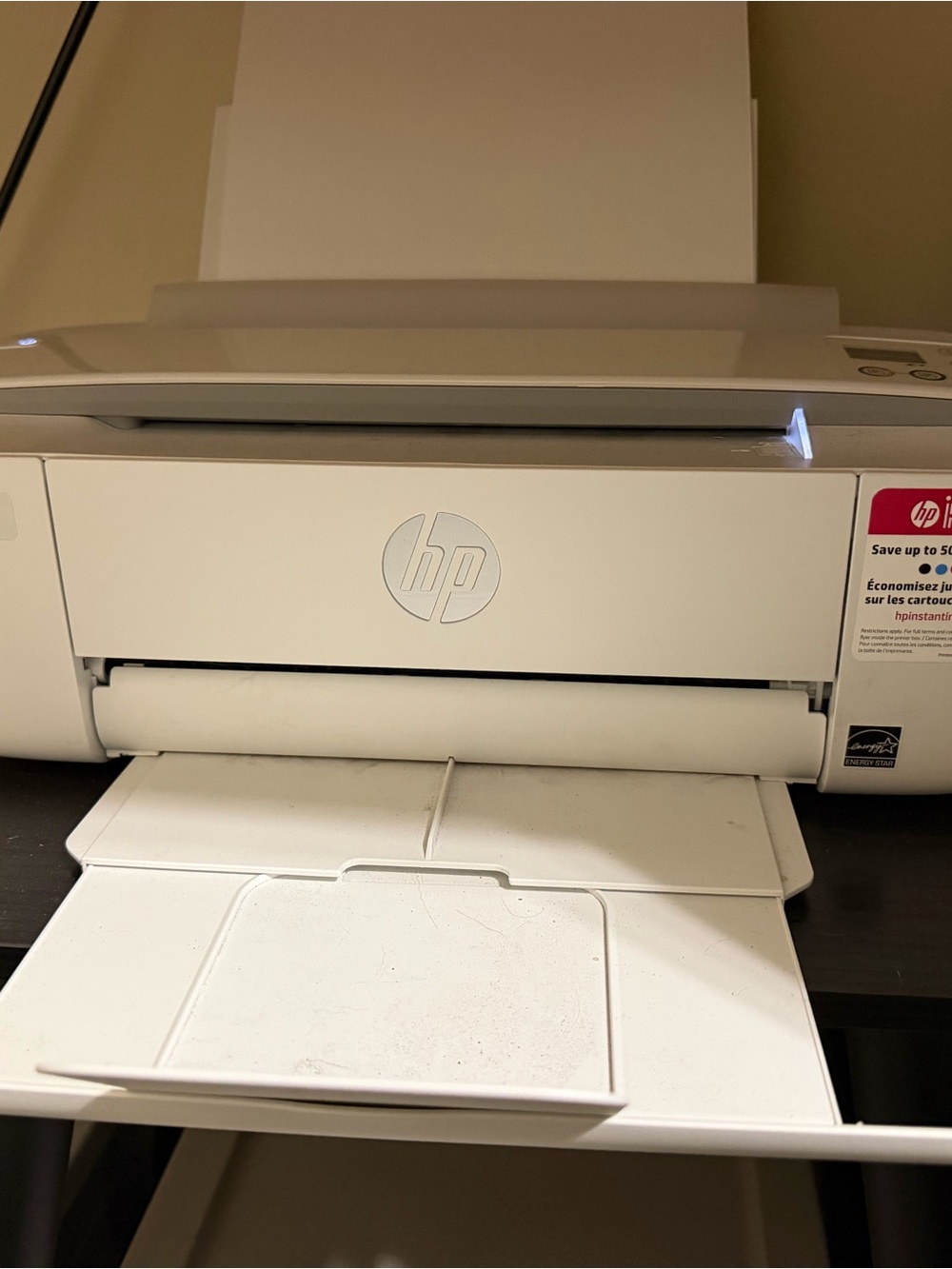 HP deskjet 3755 White All-in-One Print - Compact Wireless Office Printer